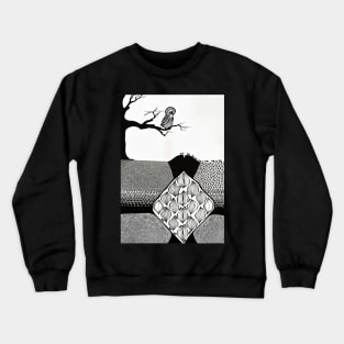 Owl and Ant Colony Crewneck Sweatshirt